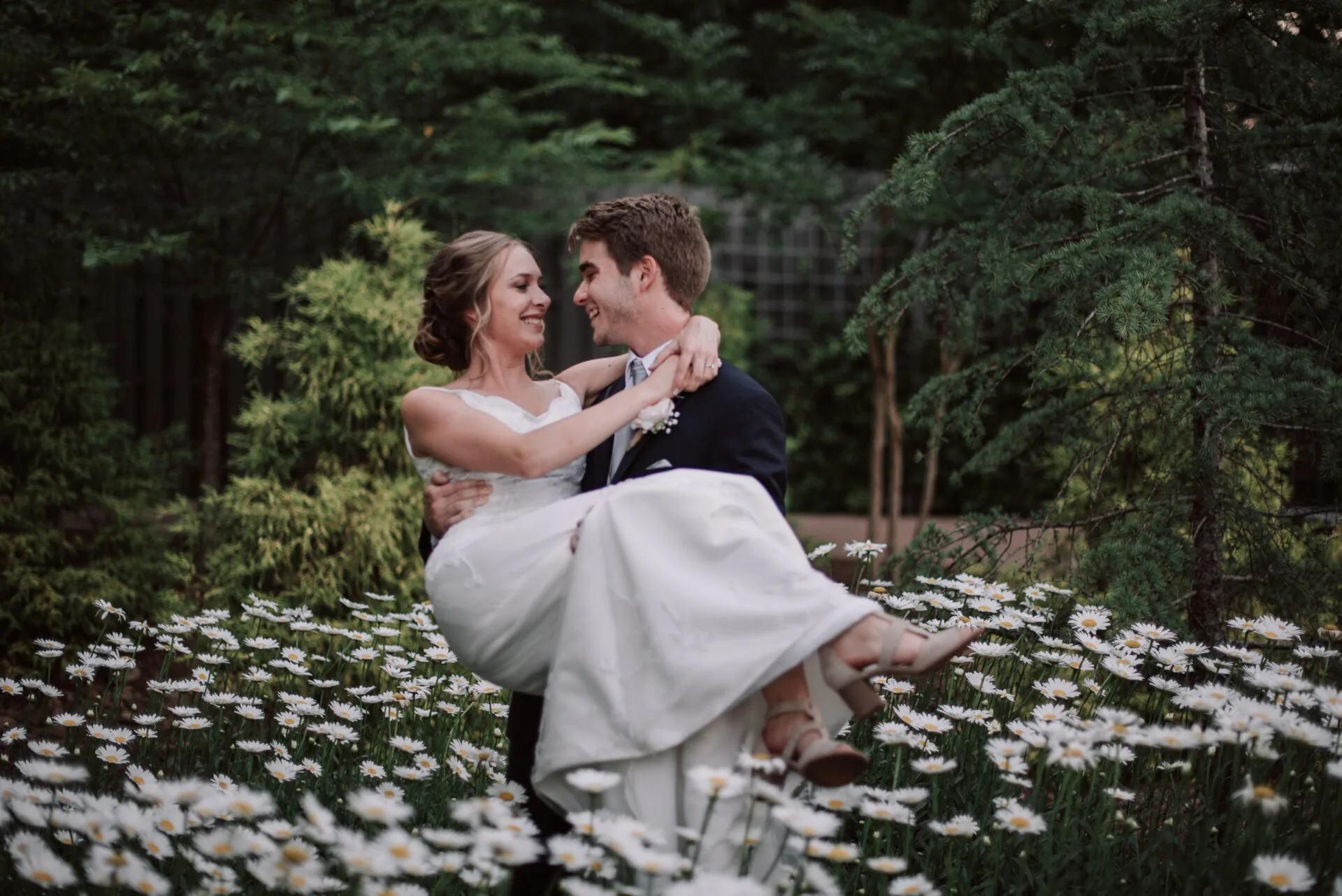 Landscaped outdoor photography area with natural textures at Venue 92 in Woodstock, Georgia